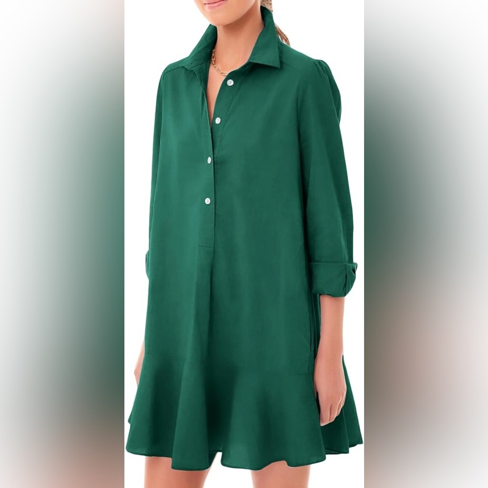 Women‘s Tunic Shirt Mini Dress